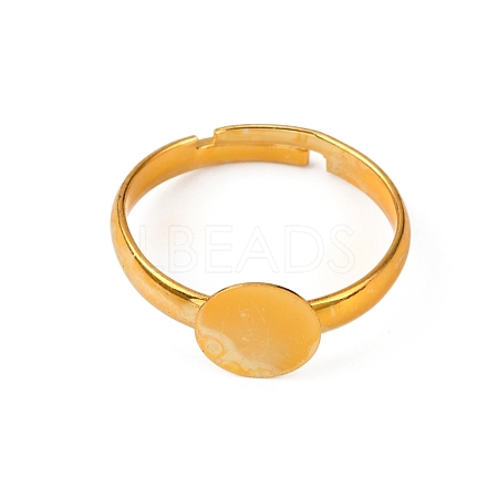 Brass Adjustable Ring Components KK-WH0035-83-1