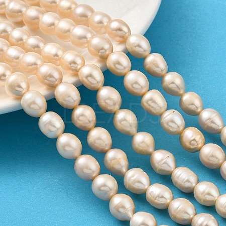 Natural Cultured Freshwater Pearl Beads Strands PEAR-I007-01E-05B-1
