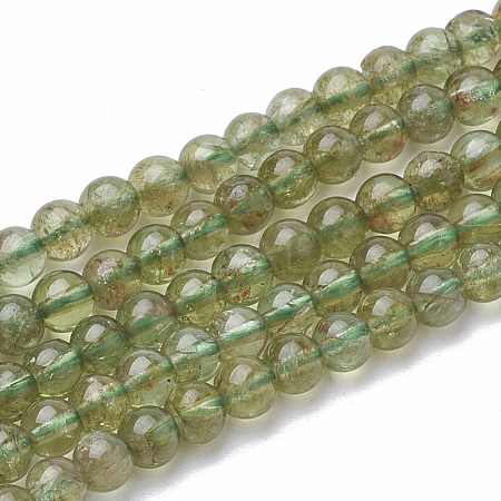 Natural Green Apatite Beads Strands G-S150-28-7mm-1