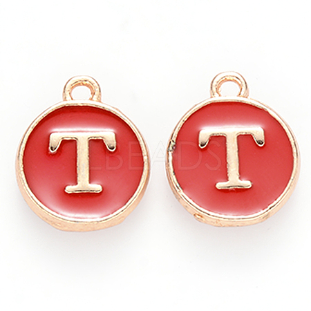Golden Plated Alloy Enamel Charms LS-ENAM-S118-03T-1