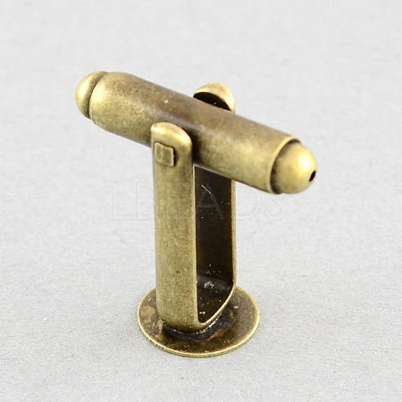 Brass Cuff Settings KK-S133-10mm-KP001AB-1