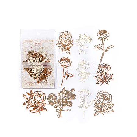 10Pcs 10 Styles Flower Lace Cut Scrapbook Paper Pads DIY-P084-C03-1