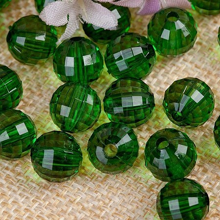 Transparent Acrylic Beads TACR-NH0001-F-12-1