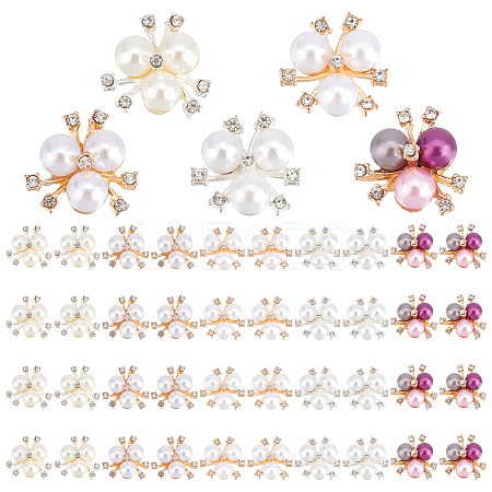 50Pcs 5 Style Alloy Cabochons FIND-PH0003-88-1