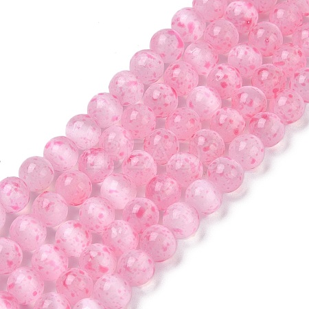 Natural Selenite Beads Strands G-Q162-A01-01B-04-1