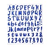 Number & Alphabet & Sign PVC Waterproof Self-Adhesive Sticker DIY-I073-04B-1