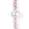 Acrylic & Glass & ABS Plastic Pearl & Alloy & Polymer Clay Pave Rhinestone Beads Strands MAK-T011-08C-2