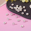 30Pcs 2 Colors Brass Rhinestone Spacer Beads RB-TA0001-29I-3