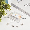 Brass Capsule Lace Lock Buckles KK-PH0001-29P-WH-8