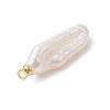 Natural Baroque Pearl Keshi Pearl Pendants PALLOY-JF04777-01-4