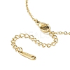 Brass Pendant Necklace with Clear Cubic Zirconia NJEW-JN04250-02-6