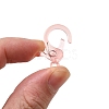 Transparent Plastic Lobster CLaw Clasps KY-H005-A08-5