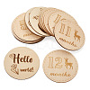 Basswood Milestone Cards WOOD-TA0001-41B-2