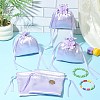 Satin Cloth Drawstring Pouches with Flower ST-CJ0048-001D-6