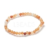 Natural Red Aventurine Beaded Stretch Bracelets BJEW-A117-A-24-2