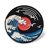 Sea Wave Scenery Theme Enamel Pins JEWB-F033-02C-1