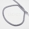 Electroplate Non-magnetic Synthetic Hematite Beads Strands G-J164B-3mm-04-2