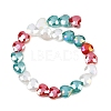 Electroplate Transparent Glass Beads Strands GL-CBADAFE-01H-3
