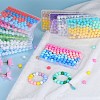 80Pcs 4 Style Round Silicone Focal Beads SIL-SZ0001-22L-6