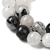 Natural Black Rutilated Quartz Beads Strands G-D295-8mm-4
