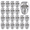 20Pcs Alloy Shank Buttons BUTT-PH0001-82A-P-1