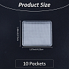 10 Pockets Frosted PVC Necklace Chain Adhesive Pouches CON-WH0088-89-2