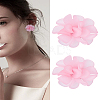 1Pair Flower Acrylic Stud Earrings EJEW-LP0008-005C-1