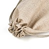 Burlap Packing Pouches Drawstring Bags ABAG-Q050-17x23-01-3