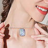 48Pcs 6 Styles Alloy Open Back Bezel Pendants FIND-CA0008-85-6