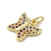 Real 18K Gold Plated Brass Pave Cubic Zirconia Pendants KK-M283-11C-02-2