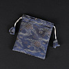 Rectangle Chinese Style Cloth Jewelry Drawstring Gift Bags for Earrings PAAG-PW0007-07A-1