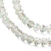 Electroplate Transparent Glass Beads Strands X-EGLA-K015-13C-3