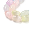 Macaron Color Natural Selenite Beads Strands G-B102-A01-01-3