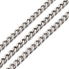 Tarnish Resistant 304 Stainless Steel Cuban Link Chains CHS-K016-03B-P-1