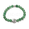 Tree of Life & Lotus Stretch Bracelets Set for Men Women BJEW-JB06723-10