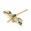 Rack Plating Brass Micro Pave Cubic Zirconia Pendants X-KK-E281-07G-01-3