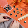 24Pcs 1-Hole Alloy Shank Buttons BUTT-PH0001-81B-3