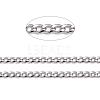 304 Stainless Steel Twisted Chains for Men's Necklace Making CHS-K001-86-2