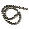 Natural Pyrite Beads Strands G-A250-A01-01-2