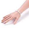 Natural Morganite Stretch Bracelets X-BJEW-JB03738-04-3