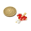 Shell Pearl Beads Glass Pendants PALLOY-MZ00432-02-2