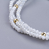Glass Multi-strand Bracelets BJEW-I237-01H-2