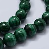 Natural Malachite Beads Strands G-F571-27A1-10mm-3