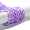 Spray Painted Crackle Glass Beads Strands CCG-Q002-4mm-04-2
