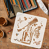 PET Hollow Out Drawing Painting Stencils DIY-WH0391-0672-3