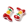 Boot Baking Paint Glass Enamel  Beads LAMP-C020-02Q-2