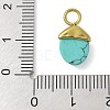 Synthetic Turquoise Pendants STAS-L277-07G-04-3