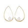 Natural White Moonstone Dangle Earrings EJEW-JE03593-02-2