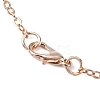Brass Cable Chains Necklace Making MAK-N029-01RG-2