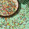 4 Colors Christmas 11/0 Grade A Baking Paint Glass Seed Beads SEED-X0058-12-5